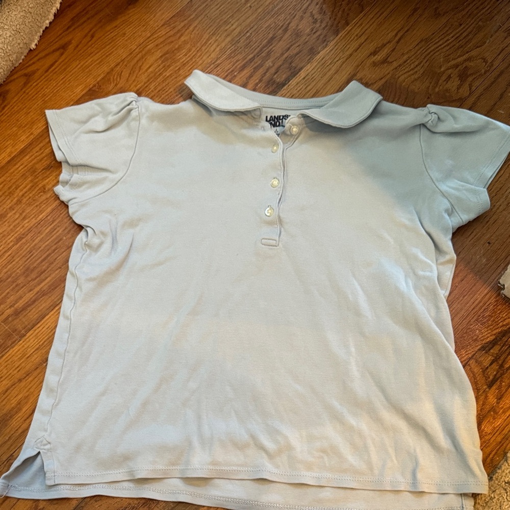 Lands' End Kids Sky Blue Polo